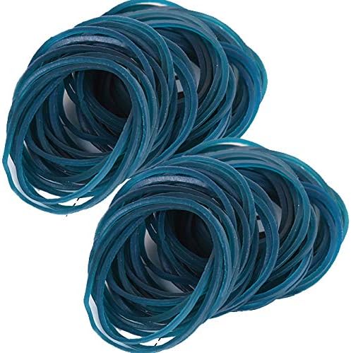 AMUU Rubber Bands 300pcs Turquoise Small blue-green Rubber Bands for Office School Home size16 Elastic Hair Band