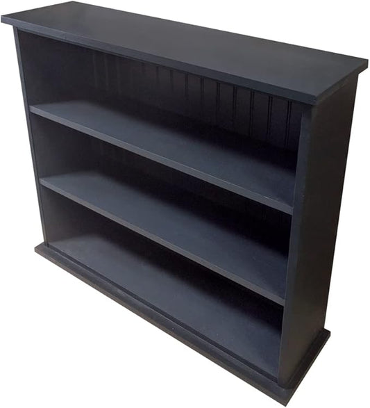 Sawdust City Solid Wood Small Bookcase/Bookshelf (Solid - Black)