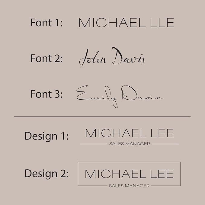 Name Plate For Wall or Door - Name Sign For Office (Clear Acrylic)