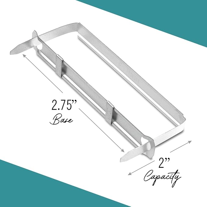 Prong Paper Fasteners, 2" Capacity Fasteners, 2.75" Base, 50 Complete Base Set Paper Fastener Prong Fasteners