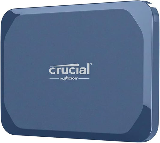 Crucial X10 4TB Portable SSD, Up to 2,100MB/s, USB 3.2 USB-C, External Solid State Drive, Compatible with Windows, Mac & Android, Durable Storage for Games, Photos & Files, Blue - CT4000X10SSD9-02
