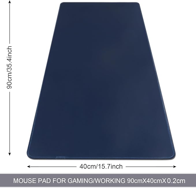 XXL Gaming Mouse Pad 35.4x15.7 Professional Large Mouse Pad & Computer Game Mouse Mat-90x40 Darkblueus