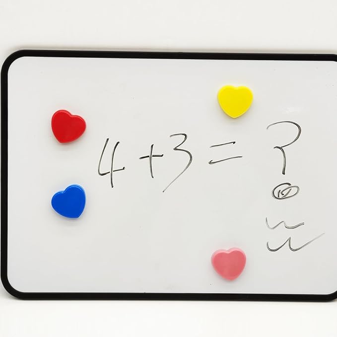 Fridge Magnets Refrigerator Magnets, 30 Pcs Magnet Small Magnets Strong Magnets Heavy Duty Magnets for Whiteboard, Colorful Mini Cute Magnets for Fridge Locker Kitchen Office (10 Colors, Heart)