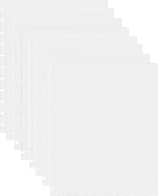50 Piece Clear Sheet Protectors Page Protectors 8.5 x 11 Clear Binder Sheet Protectors Discbound Sheet Protectors for Discbound Holds Letter Size Discbound Binding Cover