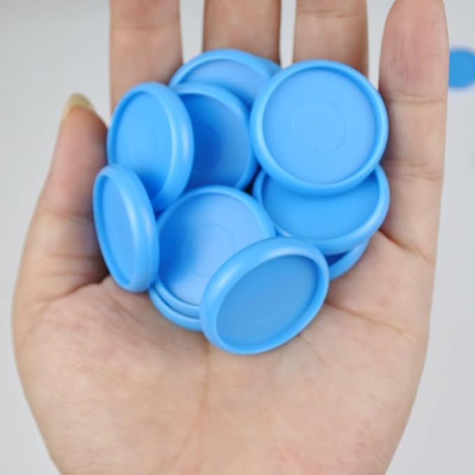 100pcs Discbound Notebook Discs DIY Planner Accessories fits for Tul,Levenger,Arc,Happy Planner,Talia(Blue,0.94inch/24mm)