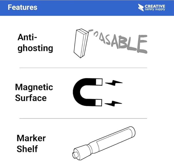 Project Planning Dry-Erase Whiteboard 48" x 36"