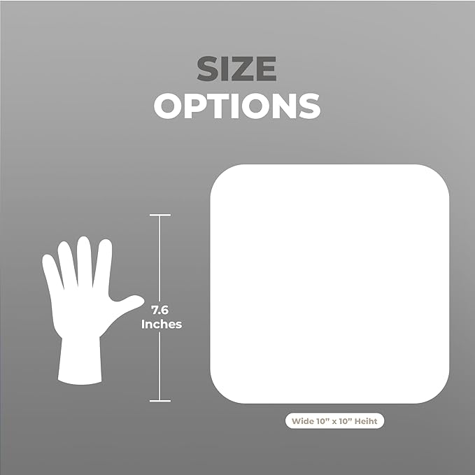 EGD Personalized Social Media QR Code Sign for Business | Facebook Instagram Sign | Custom Signs for Business I Standoff Screws Included I Multiple Color and Holder Options | Wide 10"x 10" Height