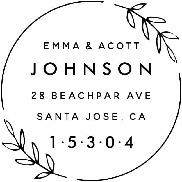 LOMENTICSCustom Self Inking Return Address Stamp, Make Return Addressing Easy - Up to 18 Designs - 15 Color Choices