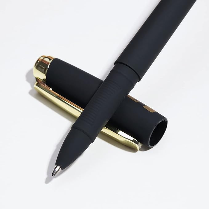 Black Ink Gel Pens, 1.0 mm Bold Point Pens,With Large Ink Cartridge,12 Pack, (GP-3361)