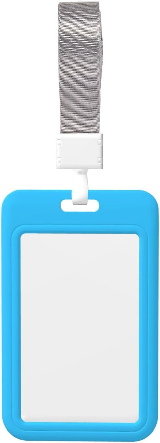 Custom Id Badge Holder Customizable Personalized Id Card with Photo Logo for Employee Work Office Staff Name Tag