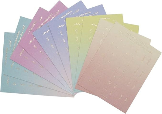 Gradient Color Stickers Tabs