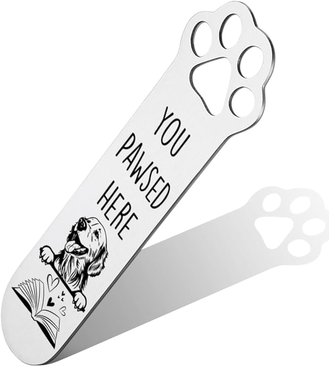 FOKCBOCM Golden Retriever Gifts, Golden Retriever Dog Bookmark for Golden Retrieve Dog Lover Book Lovers Bookworm Bookish Nerd, Bookmark Dog Lover, Book Club Gifts for Reader Dog Owner Lover-DX121