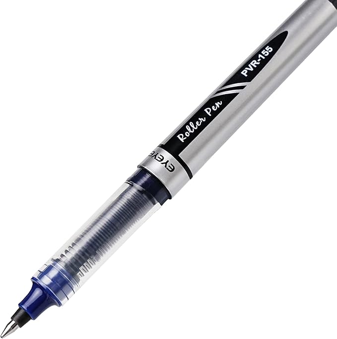 EYEYE 0.7mm Rollerball Pens Fine Point, 4 Black 4 Blue Medium Point Pen Quick Dry, Liquid Ink Pen Fine Point Smooth Writing Pens for Journaling, Note Taking, Office, School Supplies