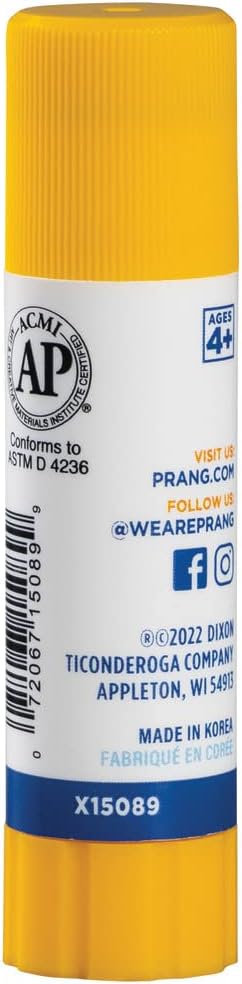 Prang Washable Glue Stick, Blue, 28 Oz., 12 Count