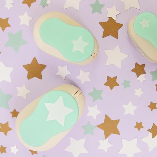 Craftelier - 1 Inch Star Hole Punch with Lever Press – Star Hole Puncher for Paper Crafts | Punch for Scrapbooking, DIY Cards & Journals | Hole Punch Shapes for Paper & Cardstock.