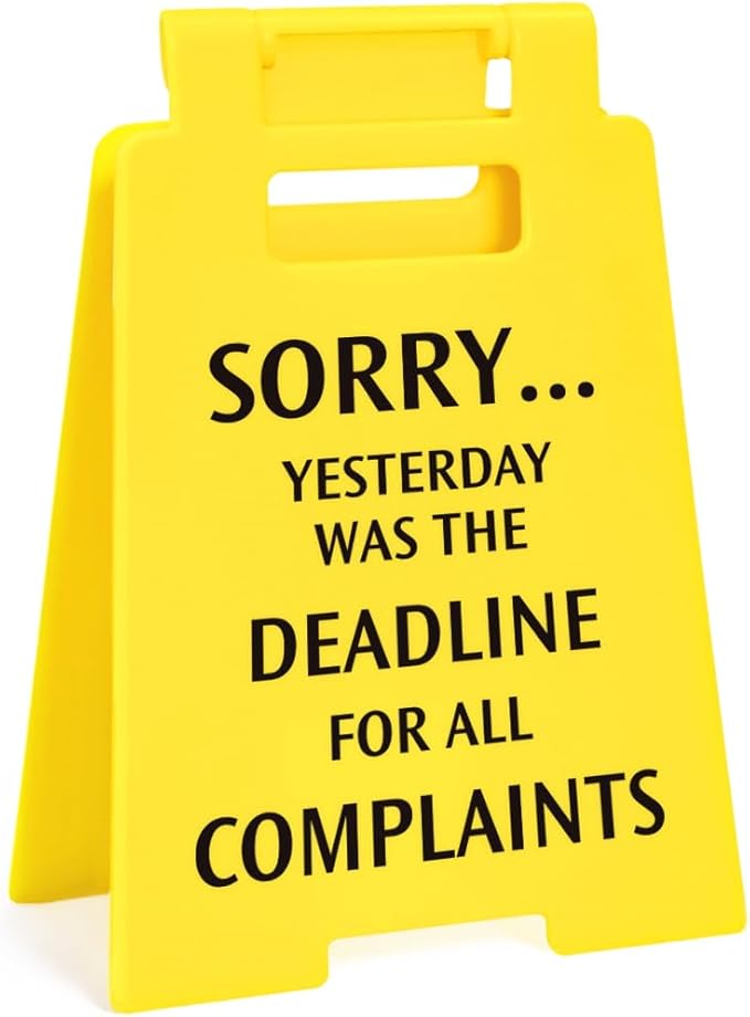 Funny Office Desk Decor Sign, Funny Desk Accessories for Work, Office Signs Cubicle Decor Birthday Gifts for Boss Lady, Men, Women, Coworkers, Teacher, Principal, Manager