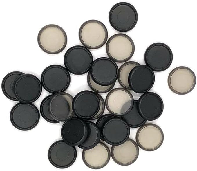 100pcs Discbound Notebook Discs DIY Planner Accessories fits for Tul,Levenger,Arc,Happy Planner,Talia(Black Smoke Black Mixed,0.7inch/18mm)