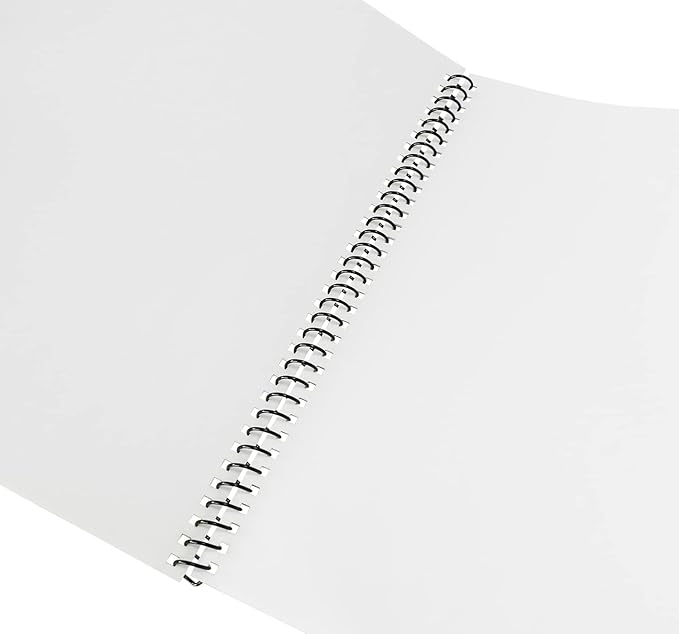 Rayson 3:1 Pitch Plastic Spiral Binding Coils, 7/16" Diameter, 11.1mm, Binds Up to 80 Sheets, Letter Size (8.5" x 11"), Black, Pack of 100