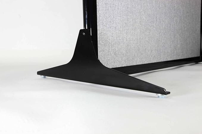 Versare Office Workstation Screen | Portable Wall Divider | Modern Cubicle | Freestanding Privacy Screen | Flexible Work Space | 3 Panels | 99" Wide x 70" Tall Beige SoundSorb Panels