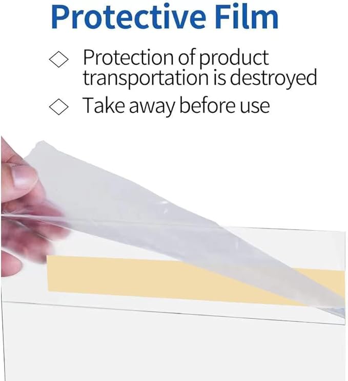 Acrylic Sign Holder 8.5 x 11 Wall Mount, Wall Mount Sign Holders, Clear Acrylic Frame with 3M Tape Adhesive, Plastic Wall Sign Holder for Office, Home, Restaurant-Vertical (6 Pack)