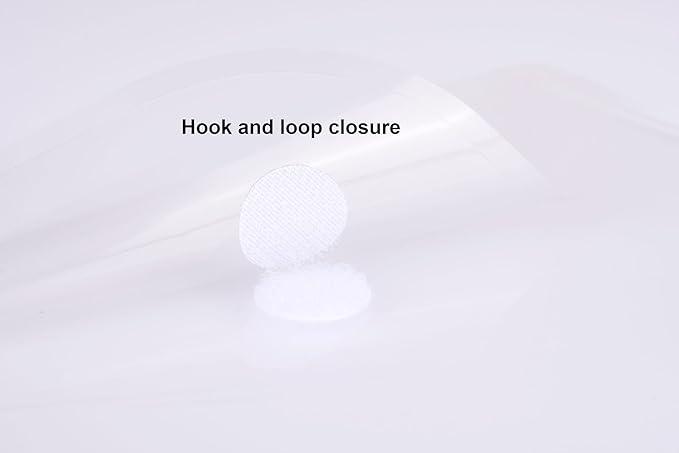 8.5 x 11 Vertical Clear Letter Sized Plastic Envelopes Document File Storage Holder 40 Pack Hook Loop Closure