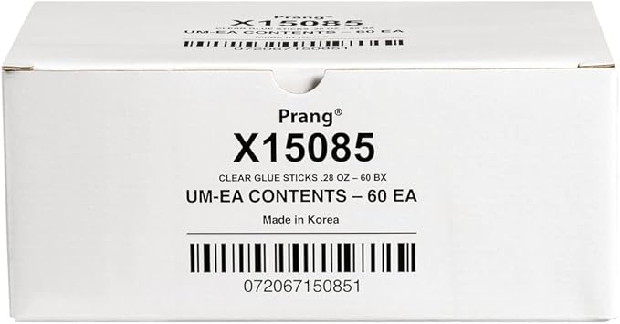 Prang Washable Glue Stick, Clear, 28 Oz., 60 Count