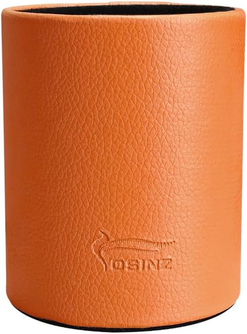 Pen Pencil Holder Cup Container PU Leather Desk Organizer Stand Decor Brush Scissor Holder Decoration Office Desk Home School