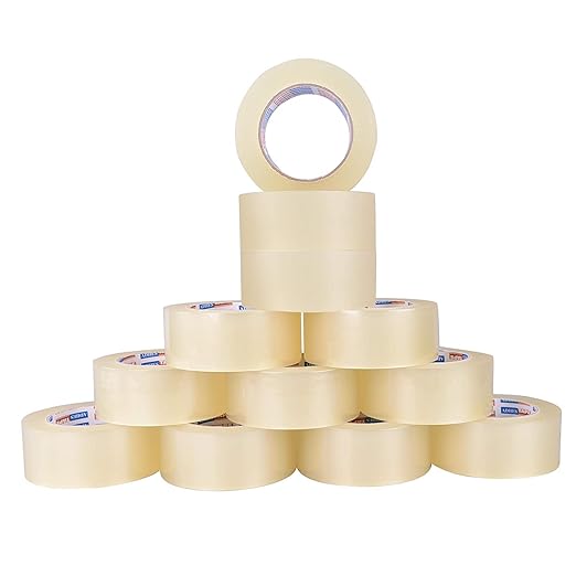 ADHES Packing Tape Shipping Tape Packaging Tape for Moving Boxes,1.88 Inch x 100 Yards x 2.7 Mil, 36Rolls