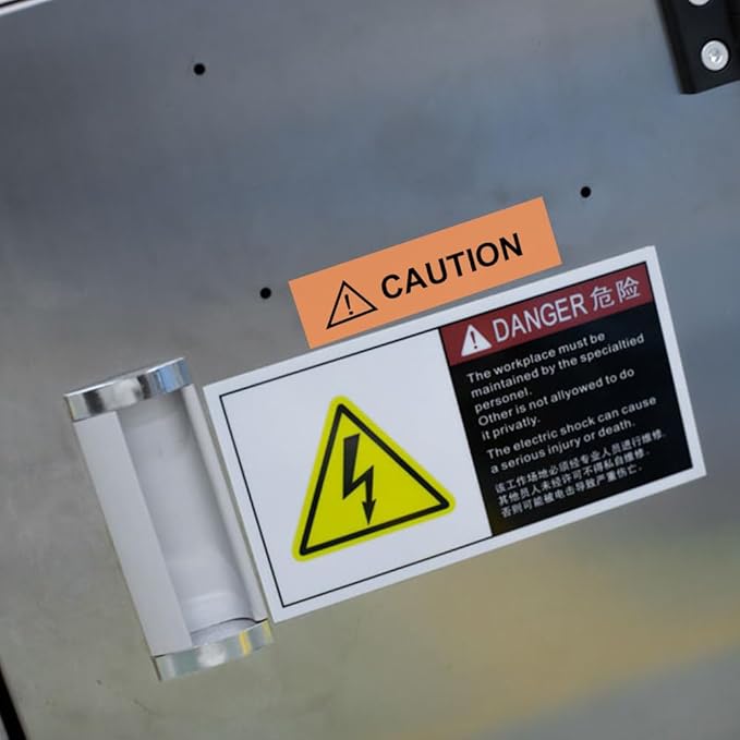 18mm Orange Label Tape Replacement for Brother TZe-B41 TZeB41 3/4" (0.7") Black on Fluorescent Orange TZe Tape Compatible with Brother P Touch Orange Tape for PTD400 PTD410 PTD600 PT2730, 3-Pack