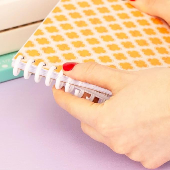 Craftelier - Click Binding Spines 3:1 Pitch - Black, White & Clear - Easy Zip Binding - Reusable, Trimmable Coils for Up to 85 Sheets -12 mm. (0.47") Diameter - 6-Pack for A4 to A7 and US Letter Sizes