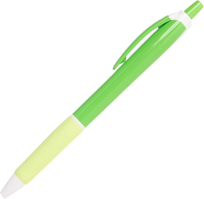 Simply Genius 100 Pack Office Pens, Retractable Ballpoint Pens in Black Ink, Ideal for Schools, Notebooks, Journals (Assorted Colors, 100pcs)