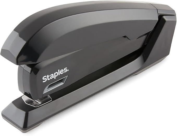 Staples One-Touch Desktop Stapler, 20 Sheet Capacity, Black (44436)