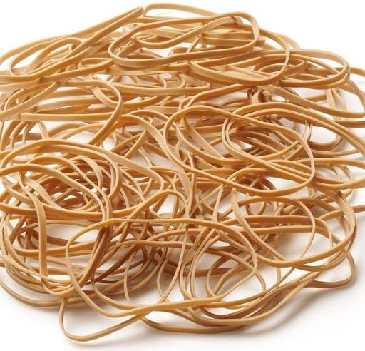 PlasticMill Natural Rubber Bands Size 33 (3 1/2" x 1/8") - #33 Rubber Bands Office Supplies - Strong, Elastic Bands for Crafts, Balloon Garland, Cash, File Folders (1,000-Pack)