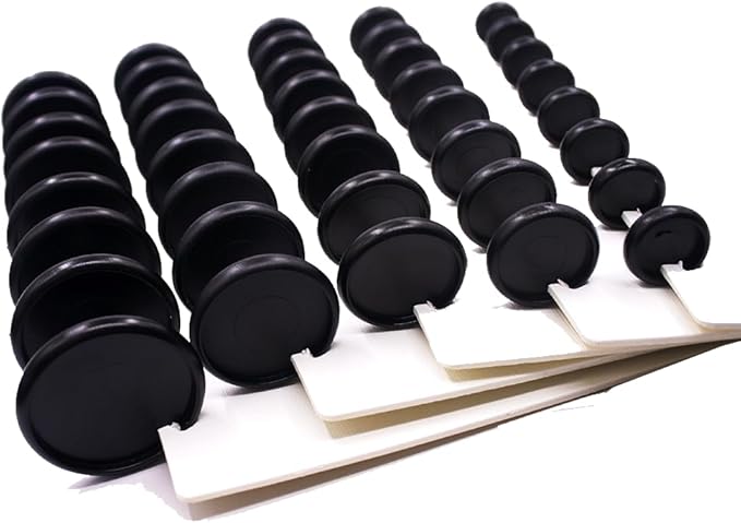 100pcs Discbound Notebook Discs DIY Planner Accessories fits for Tul,Levenger,Arc,Happy Planner,Talia(Black,0.7inch/18mm)