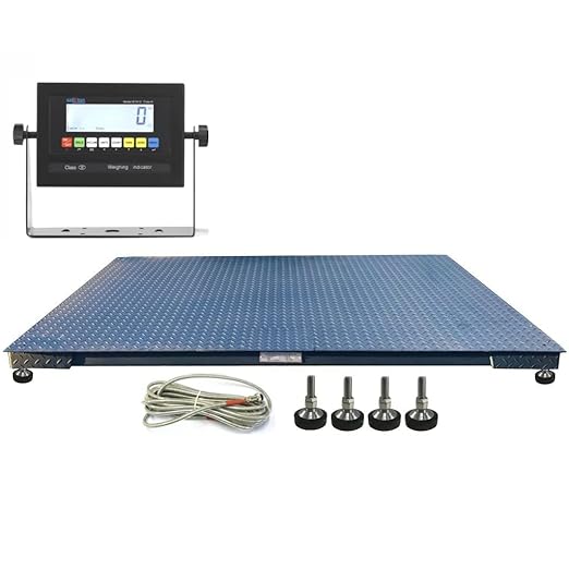 SellEton SL-5x7-2.5K-NN 60" x 84" Heavy-Duty, Industrial Floor Scale, Metal Indicator | 2,500 lbs x 0.5 lb