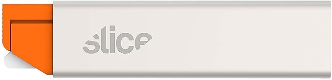 Slice Manual Carton Cutter | Safe Ceramic Box Cutter | Lasts 11x Longer than Metal | Single Edge Razor Blade | Mini Box Cutter | 12 Pack