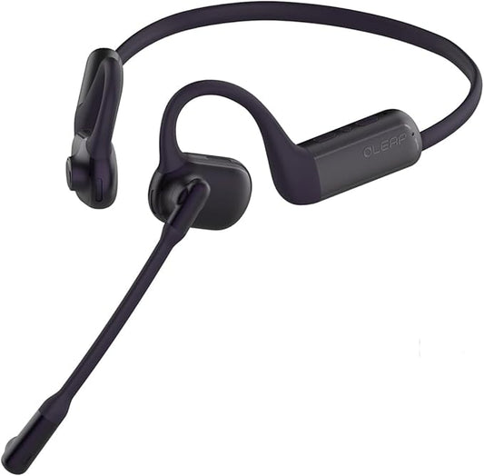 Pilot P200b Pro Wireless Headset with Mic for Work,50dB AI Noise Cancelling Microphone Headphones for Call,Bluetooth 5.3 Open Ear Computer Headset with Microphone for WFH,Mobile Office,Meetings