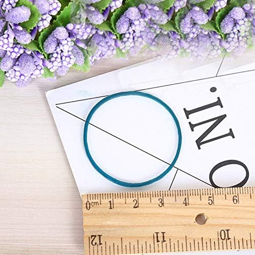 AMUU Rubber Bands 300pcs Turquoise Small blue-green Rubber Bands for Office School Home size16 Elastic Hair Band