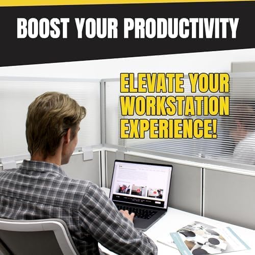 OBEX Screen Extender Polycarbonate Desk Privacy Panel & Divider for Office Cubicle, 12" x 60", Translucent