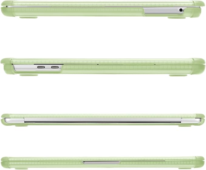 MOSISO Compatible with MacBook Pro 13 inch Case M2 2025-2016 A2338 M1 A2251 A2289 A2159 A1989 A1708 A1706, Anti-Cracking Heavy Duty Plastic TPU Bumper Hard Case&Keyboard Skin&Screen Film, Sage Green