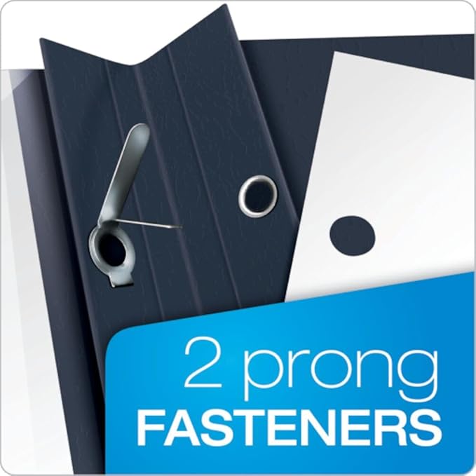 Oxford Clear Front Report Covers, Dark Blue, Letter Size, 25 per Box (55838EE)