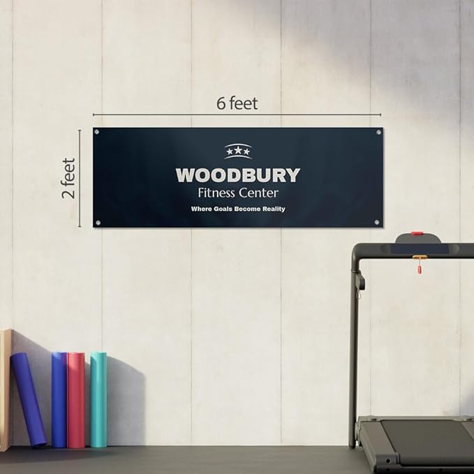 Staples Custom Scrim Vinyl Banner - 72W" x 24L" Quote Banner with 4 Grommets - Durable Outdoor Sign for Events, Promotions, and Business Advertising (Palms)