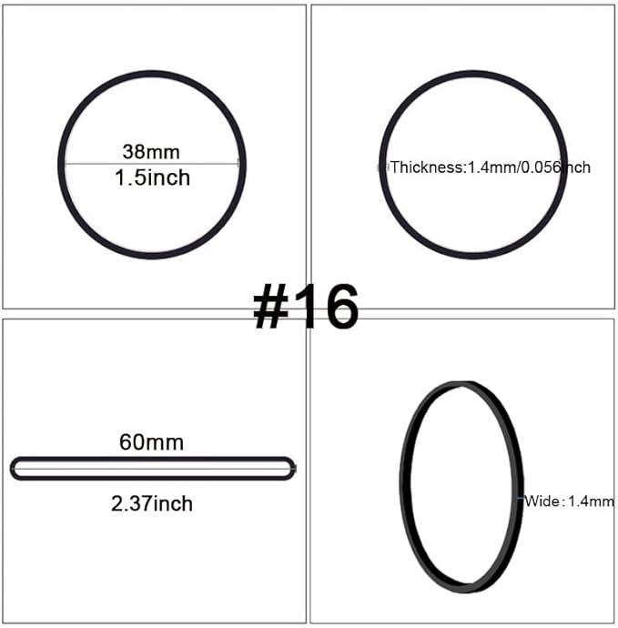 AMUU Rubber Bands Assorted Sizes - Tactical Rubber Bands 3 Sizes #64 & #33 for Home, Money, File Folders - Strong Elastic - 0.5 lb/227g