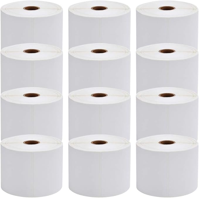 MFLABEL® 40 Rolls of 450 Labels 4x6 Direct Thermal Shipping Labels for Zebra 2844 ZP-450 ZP-500 ZP-505