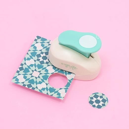 Craftelier - 1 Inch Circle Punch with Lever Press | Shape Hole Puncher for Paper Crafts | Round Hole Punch to Create Scrapbooks, DIY Cards & Journals | Mini Hole Punch for Paper & Cardstock.