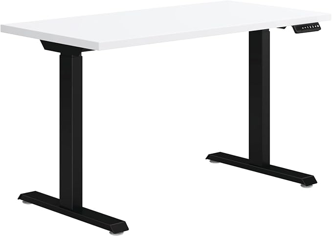 HON Coze Electric Standing Desk Adjustable Height, Coordinate Height Adjustable Desk, 48", White Top, Black Base