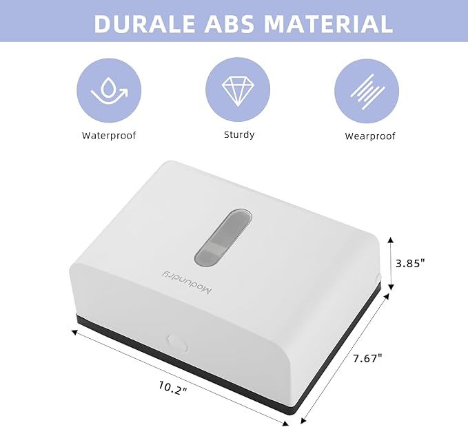 Paper Towel Dispensers Wall Mount: Multifold Tri-Fold Paper Towel Holder, No Drilling Install, Commercial Hand Towel Dispenser for Bathroom, Restroom, Office, Home, White