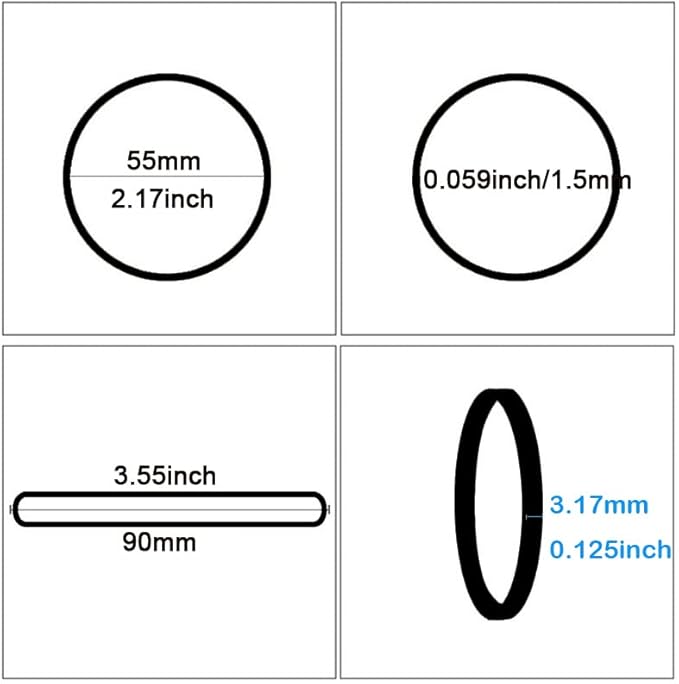 Rubber Bands size #33 Approximately 220 pcs Elastic Bands Black for Office Supply File Folders Litter Box