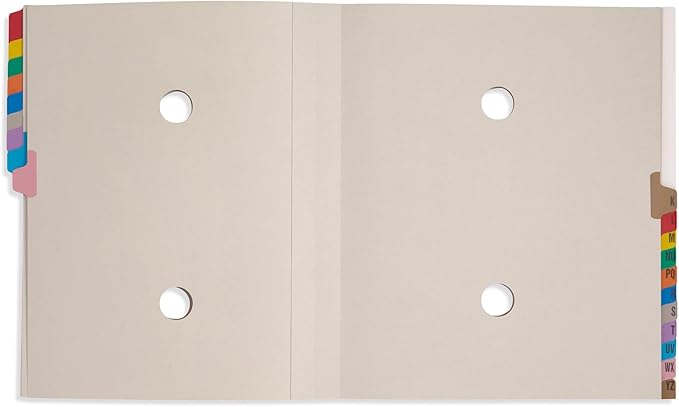 Blue Summit Expanding Desk File Sorter Organizer, Alphabetical File Organizer, Desk Sorter, Letter Size, 26 Dividers for A-Z Accordion File Organizer