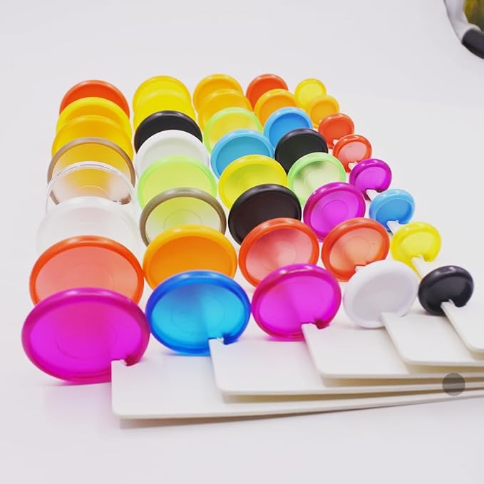 100pcs Discbound Notebook Discs 1.5inch(38mm) Planner Disc Accessories fits for Tul,Levenger,Arc,Happy Planner,Talia(Solid & Clear Mixed,1.5inch/38mm)